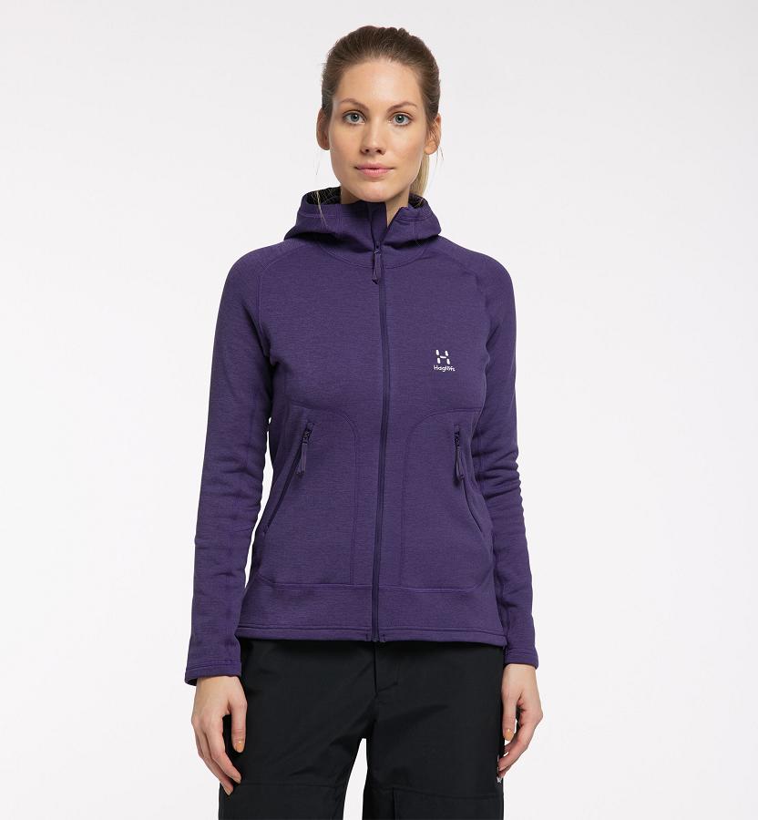 Haglöfs Heron Fleece Purple For Womens KGXEV7685 Australia